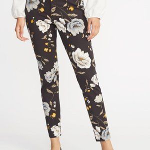 EUC Old Navy Gray Floral Pixie Pants - Sz. 2